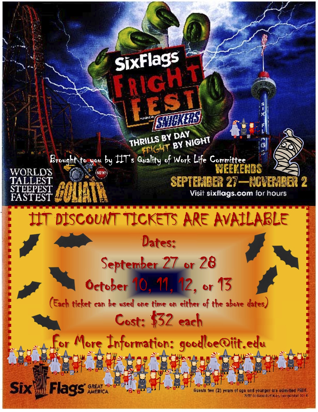 Six Flags Great America Fright Fest Tickets Are Still Available