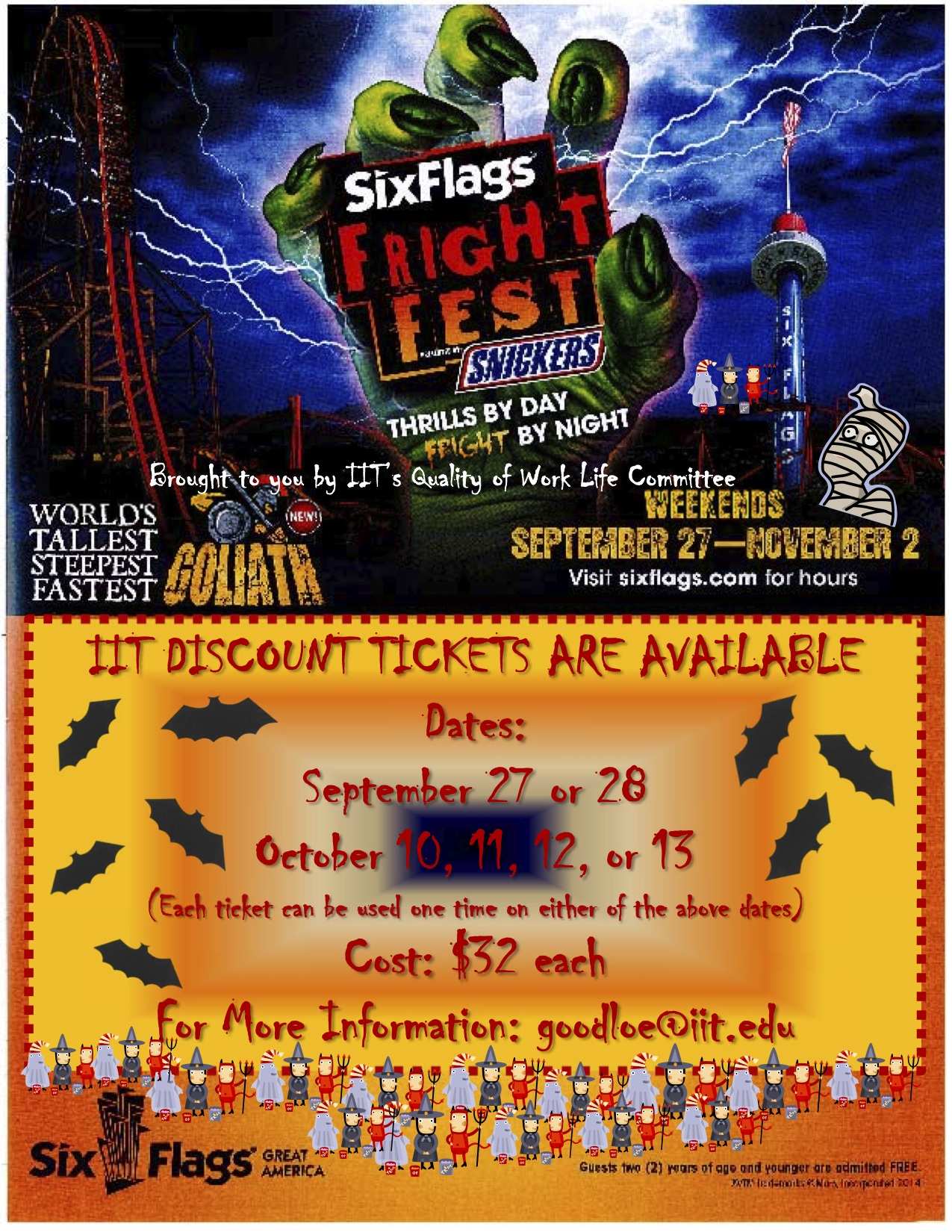 Six Flags Fright Fest Discount Tickets