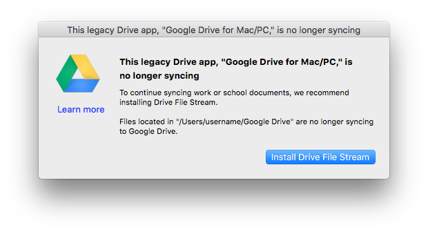 google drive for mac finder