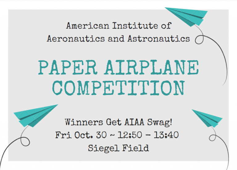 Event canceled aiaa paper airplane competition
