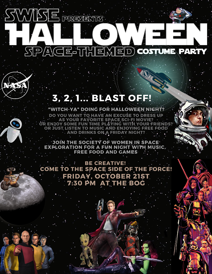 Halloween SpaceThemed Party October 21 at The Bog