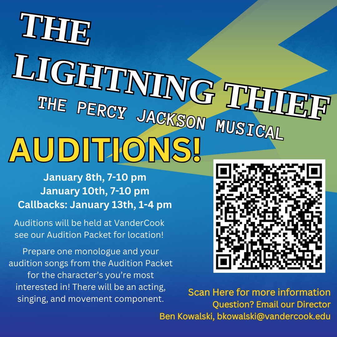 The Lightning Thief audition poster
