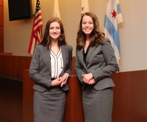 Nicolette Ward (left) and Emily Schroeder 